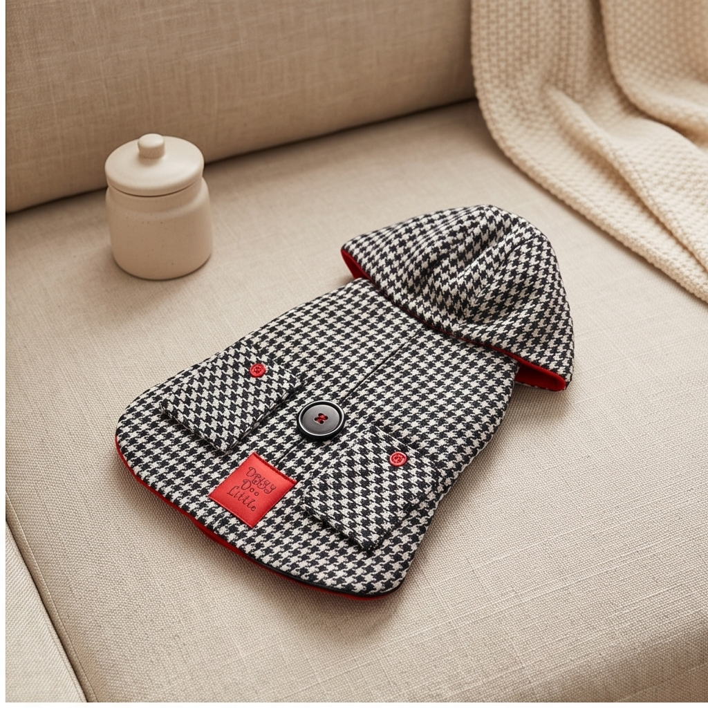 Snow Flannel Dog Shirt