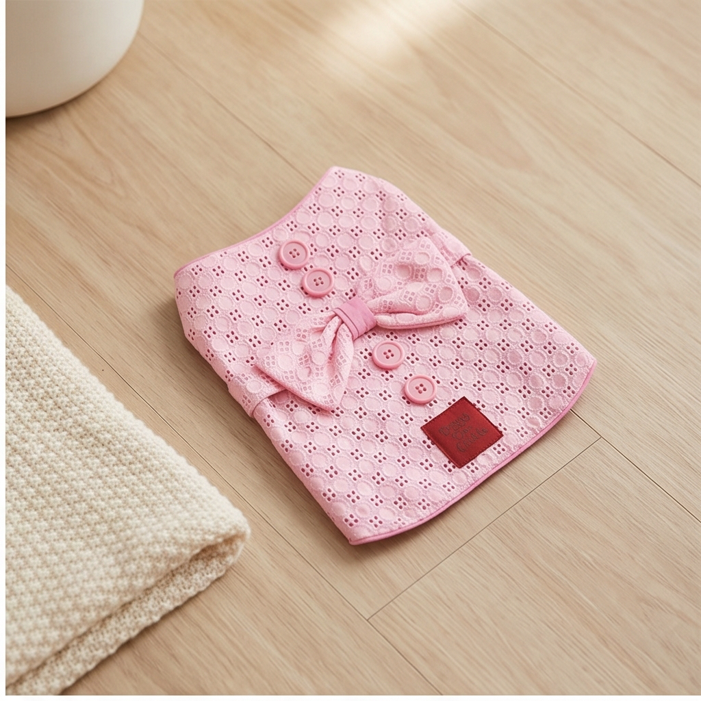 Princess Peach Fleece Dog Coat