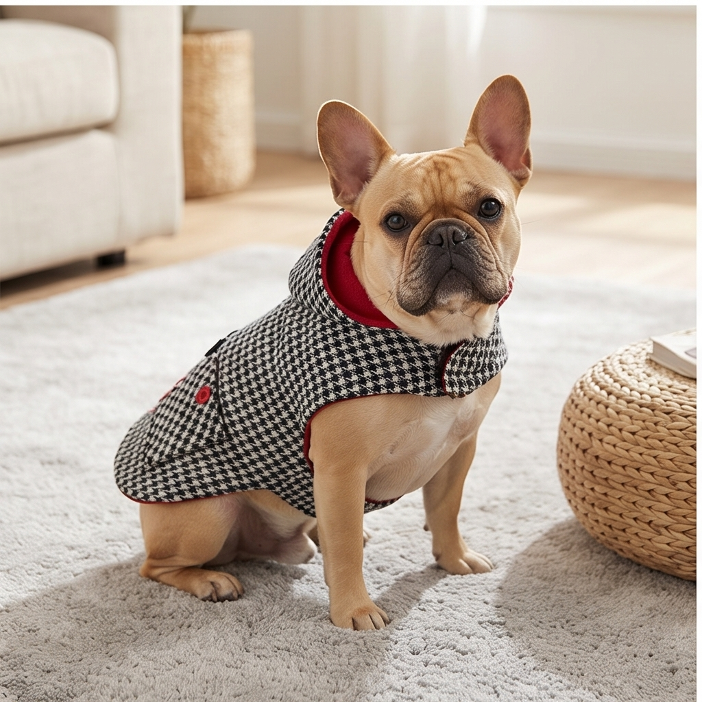 Snow Flannel Dog Shirt