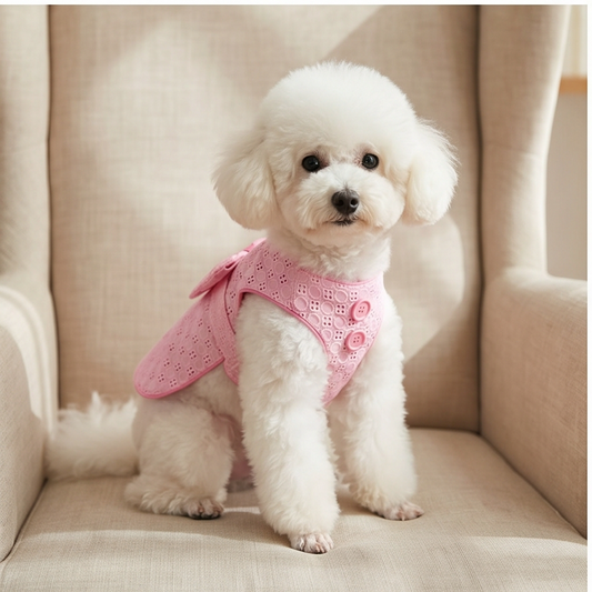 Princess Peach Fleece Dog Coat