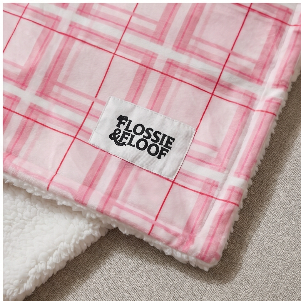Oxford Blush Sherpa Blanket